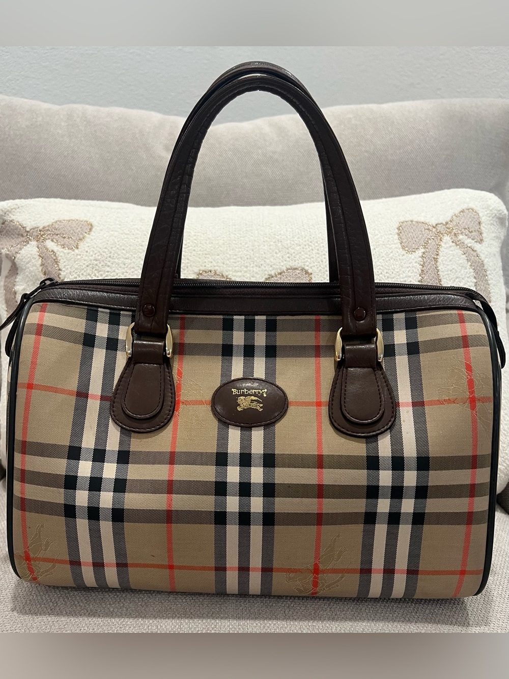 Vintage Burberrys Nova Check Boston